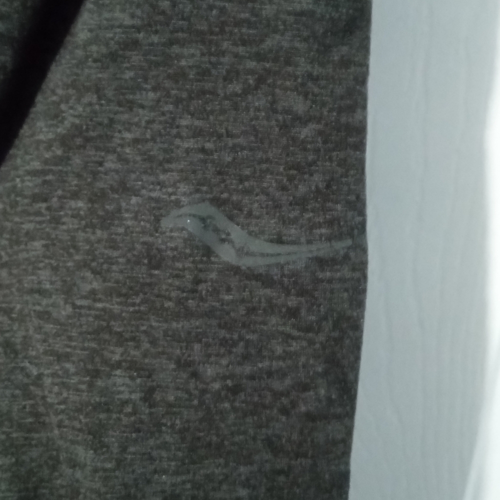 Saucony Men's Charcoal Quarter-Zip Sweater - Picture 4 of 8